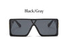 oversized Square black women's sunglasses  trend luxury brand Gradient shades for men Vintage Retro sunglasses woman