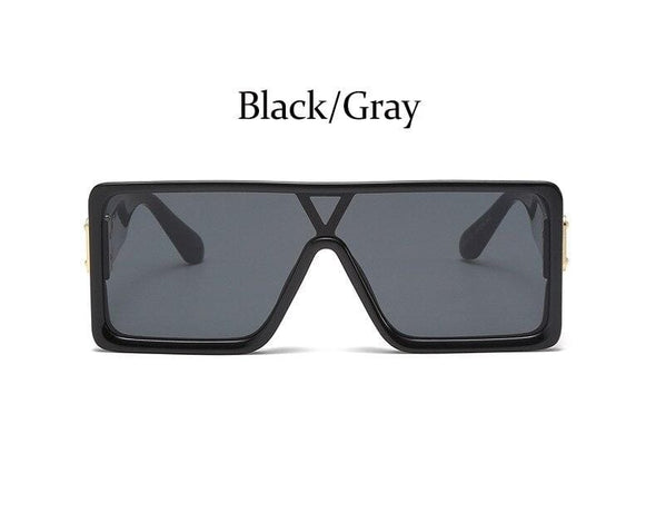 oversized Square black women's sunglasses  trend luxury brand Gradient shades for men Vintage Retro sunglasses woman
