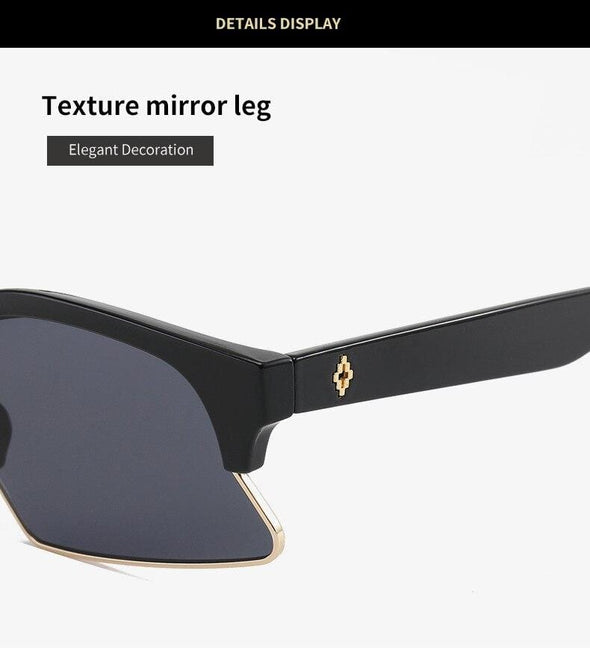 New Cat Eye Sunglasses Women Men Oversized Frame Shades UV400
