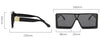 oversized Square black women's sunglasses  trend luxury brand Gradient shades for men Vintage Retro sunglasses woman