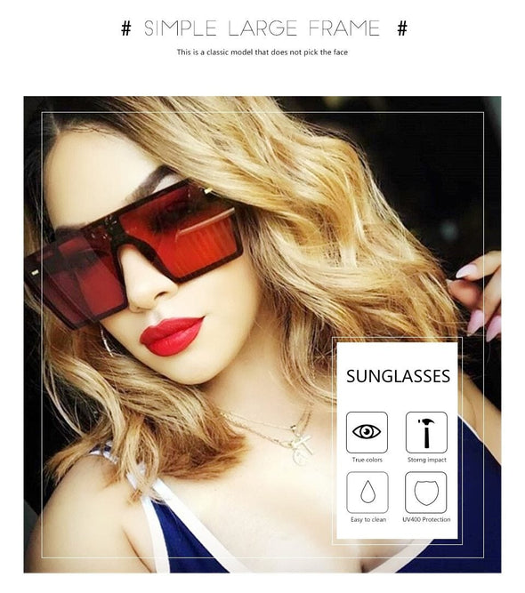 Fashion Oversized Square Sunglasses
