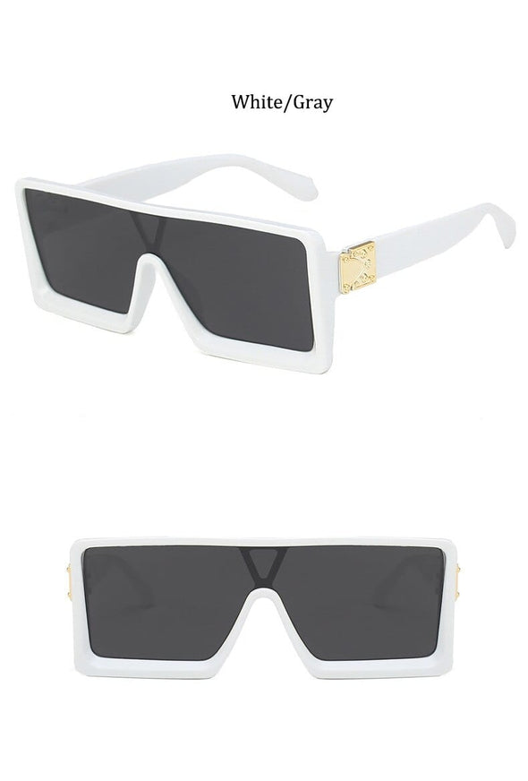 oversized Square black women's sunglasses  trend luxury brand Gradient shades for men Vintage Retro sunglasses woman