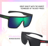 Fashion Polarized Sunglasses For Men Square Oversized Anti Glare Driver Mirror Sun Glasses Women UV400 Goggles Male