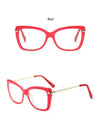 Female Square Eyeglasses Sexy Leopard Fashion Brand Transparent Women's Glasses Frame Luxury Oversized Prescription Glasses