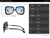 Oversized Sunglasses Women  Vintage Square Fashion Big Large Grain Frame