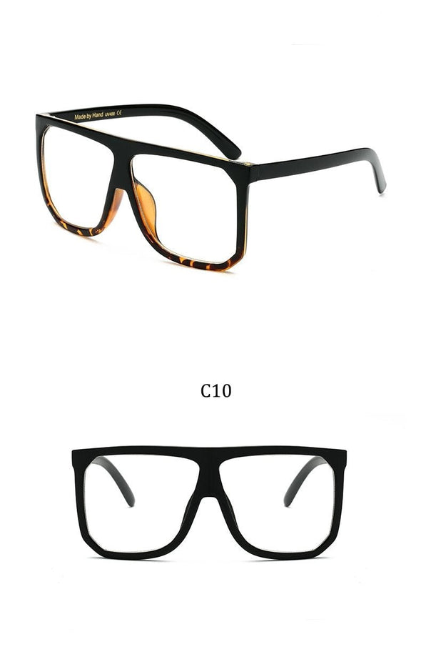 Big Frame Square Sunglasses Women fashion Flat Top Oversize Luxury Brand Gradient sun glasses for women