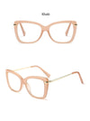 Female Square Eyeglasses Sexy Leopard Fashion Brand Transparent Women's Glasses Frame Luxury Oversized Prescription Glasses