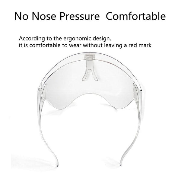 Faceshield Protective Glasses Goggles Red