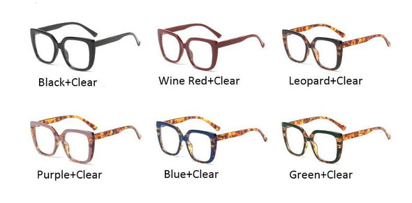 women's eyeglass frame  New black Square glasses frame women Big glasses frame oversized Fashion Styles Acetate