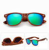 Natural Wooden Sunglasses Men Polarized Fashion Sun Glasses Original Wood Square Style Oculos de sol masculino