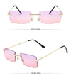 Rimless Retro Sunglasses Women Luxury Eyeglasses For Women/Men Vintage Glasses Women Mirror Oculos De Sol Feminino