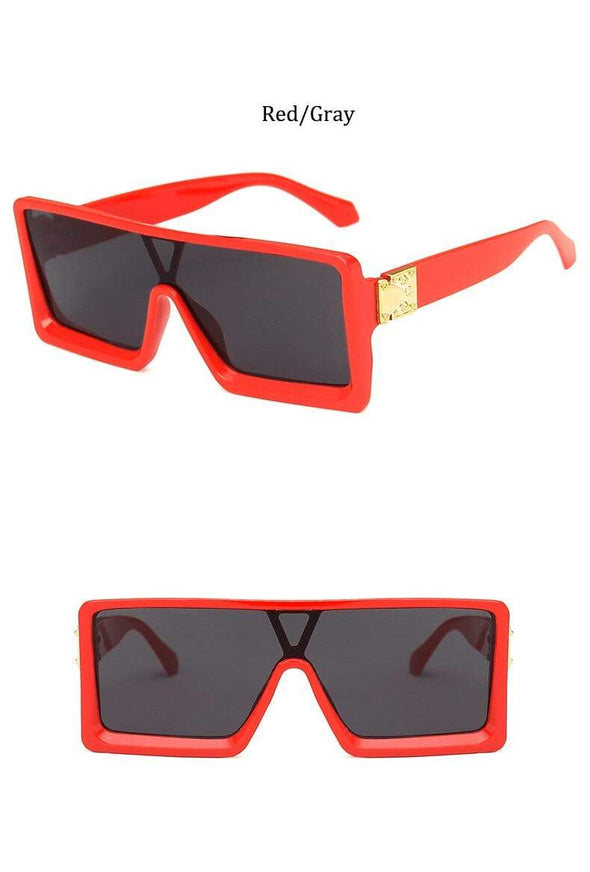 oversized Square black women's sunglasses  trend luxury brand Gradient shades for men Vintage Retro sunglasses woman