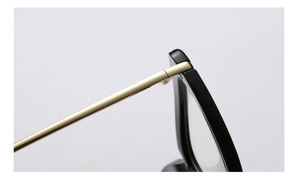 Female Square Eyeglasses Sexy Leopard Fashion Brand Transparent Women's Glasses Frame Luxury Oversized Prescription Glasses
