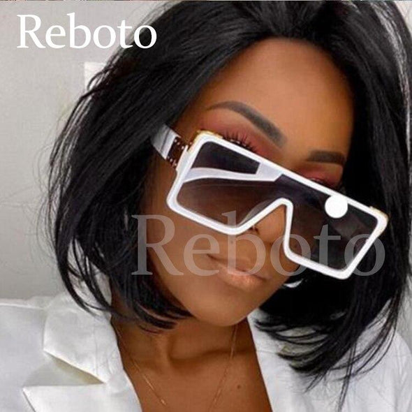 oversized Square black women's sunglasses  trend luxury brand Gradient shades for men Vintage Retro sunglasses woman