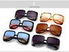 Oversized Sunglasses Women  Vintage Square Fashion Big Large Grain Frame