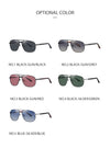 Vintage Men's Polarized Sunglasses Driving Pilot Sun Glasses For Male Female Black Blue Metal Goggle