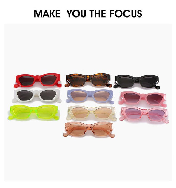 Cateye Women Sunglasses Luxury Brand Glasses Women/Men Brand Designer Eyeglasses For Women/Men Small Frame Okulary