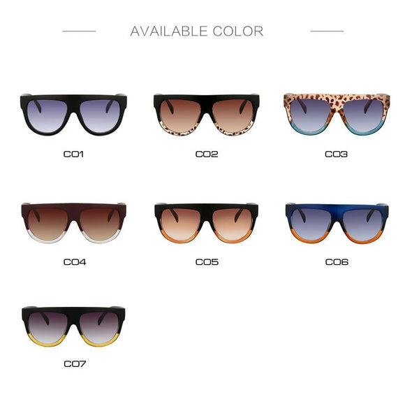 Oversized Frame Black Shades Square Sunglasses Women Oval Brand Designer Vintage Fashion Sun Glasses Female Oculos De Sol