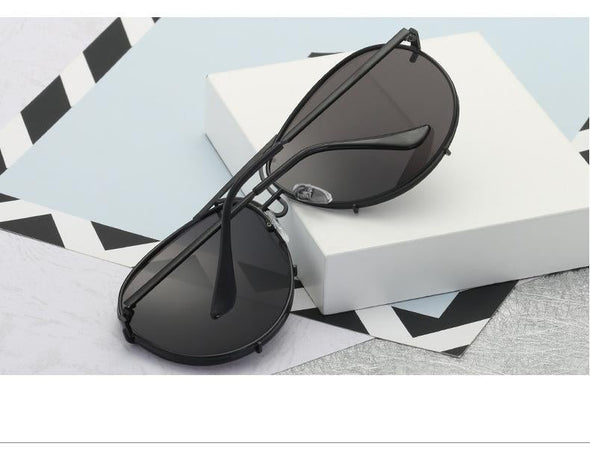 New Fashion Pilot Sunglasses Women Oversized Luxury Sun Glasses For Female Cool Mirror Vintage Lady Gradient Shades UV400