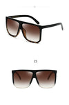 Big Frame Square Sunglasses Women fashion Flat Top Oversize Luxury Brand Gradient sun glasses for women