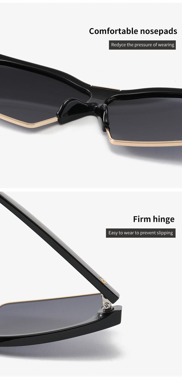 New Cat Eye Sunglasses Women Men Oversized Frame Shades UV400