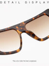 oversized black shades Women sunglasses men luxury brand Big Frame Flat Top vintage sunglasses female oculos de sol