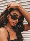 Women's Glasses  Fashion Small Square Sexy Leopard Sunglasses Woman Trend Shadow For Women Vintage oculos Feminino