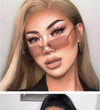 Rimless Retro Sunglasses Women Luxury Eyeglasses For Women/Men Vintage Glasses Women Mirror Oculos De Sol Feminino