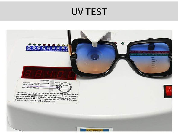 Oversized Sunglasses Women  Vintage Square Fashion Big Large Grain Frame