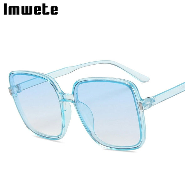 Imwete Oversized Sunglasses Women Luxury Designer Vintage Square Sun Glasses Classic Eyewear for Lady UV400 Big Frame