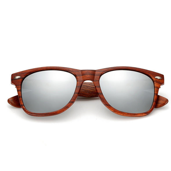Natural Wooden Sunglasses Men Polarized Fashion Sun Glasses Original Wood Square Style Oculos de sol masculino
