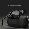 Luxury Steampunk Pilot Sunglasses Men and Women Soft Leather Shield Glasses UV400 Protection ALI061004