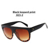 Flat top Oversized Sunglasses Women Retro Big Frames UV400 Sunglasses