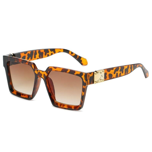 Luxury Retro Sunglasses Women Square Brand Sunglasses Women Mirror Sun Glasses Men Eyewear