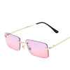 Rimless Retro Sunglasses Women Luxury Eyeglasses For Women/Men Vintage Glasses Women Mirror Oculos De Sol Feminino