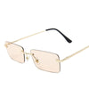 Rimless Retro Sunglasses Women Luxury Eyeglasses For Women/Men Vintage Glasses Women Mirror Oculos De Sol Feminino