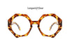 Luxury Brand Glasses Woman Fashion Oversized Sexy Ladies Leopard Cat Eye Glasses Frames For Women Eyewear Sunglases