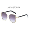 Women Oversized Square Sun Glasses Fashion Imitation Rhinestones Gradient Sunglass