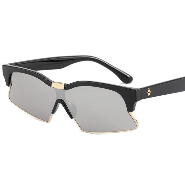 New Cat Eye Sunglasses Women Men Oversized Frame Shades UV400