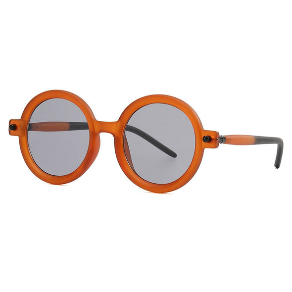 Fashion Retro Oversized Round Sunglasses For Women Men Brand Quality Seven Frame Vintage Designer Sun Glasses Trending Shade