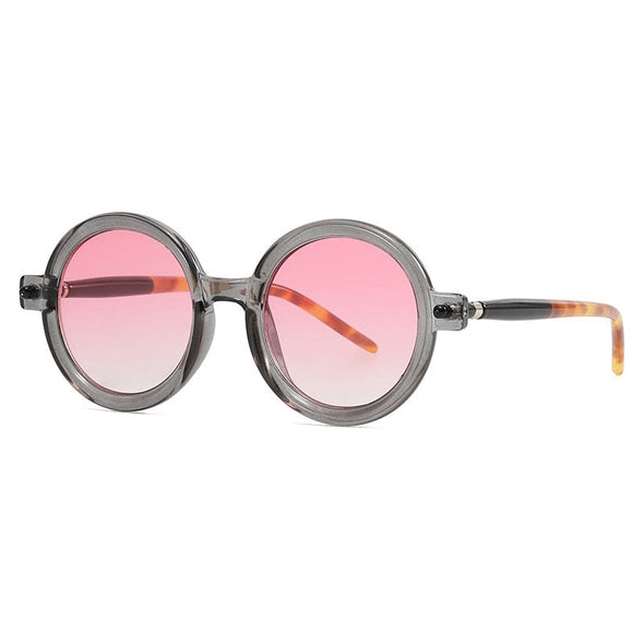 Fashion Retro Oversized Round Sunglasses For Women Men Brand Quality Seven Frame Vintage Designer Sun Glasses Trending Shade