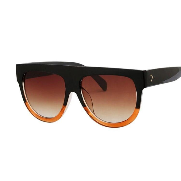 Oversized Frame Black Shades Square Sunglasses Women Oval Brand Designer Vintage Fashion Sun Glasses Female Oculos De Sol