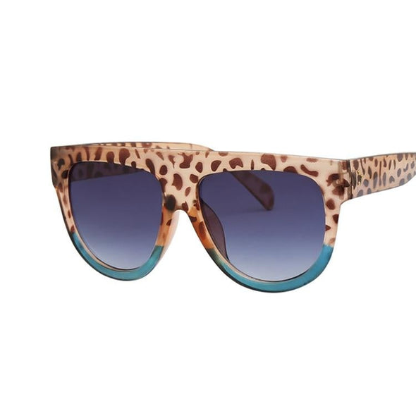 Oversized Frame Black Shades Square Sunglasses Women Oval Brand Designer Vintage Fashion Sun Glasses Female Oculos De Sol