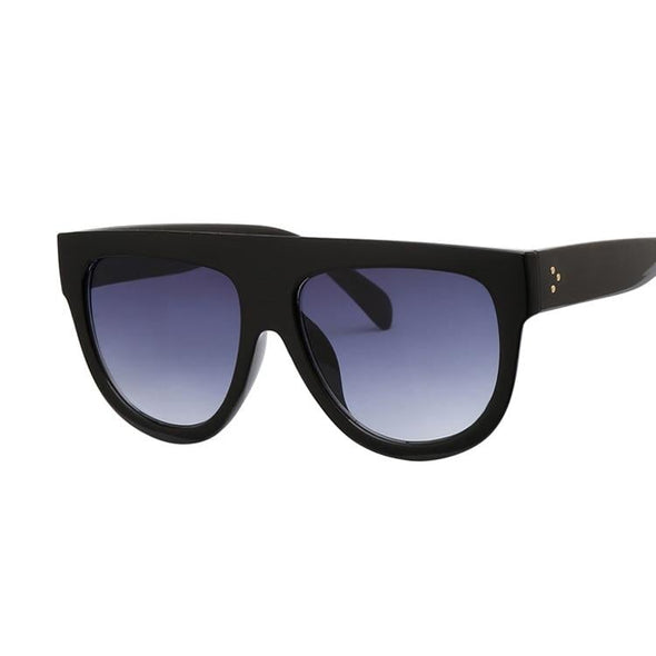 Oversized Frame Black Shades Square Sunglasses Women Oval Brand Designer Vintage Fashion Sun Glasses Female Oculos De Sol
