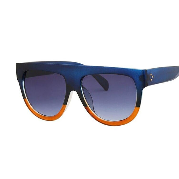 Oversized Frame Black Shades Square Sunglasses Women Oval Brand Designer Vintage Fashion Sun Glasses Female Oculos De Sol
