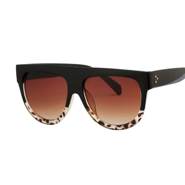 Oversized Frame Black Shades Square Sunglasses Women Oval Brand Designer Vintage Fashion Sun Glasses Female Oculos De Sol