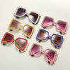 Oversized Rhinestone Sunglasses Women  Steampunk Diamond Sunglasses Square Punk Eyeglasses Gradient Handmade Sunglasses Men
