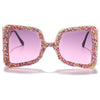 Oversized Rhinestone Sunglasses Women  Steampunk Diamond Sunglasses Square Punk Eyeglasses Gradient Handmade Sunglasses Men