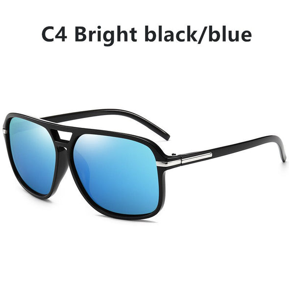 Polarized Driver Goggles Brand Design Fishing Gradient Sunglasses Camping Glasses Vintage Fashion Men Cool Square Style Oculos