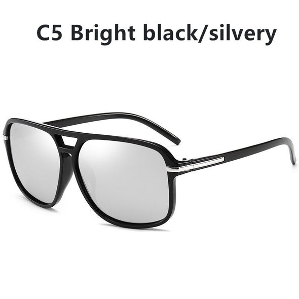 Polarized Driver Goggles Brand Design Fishing Gradient Sunglasses Camping Glasses Vintage Fashion Men Cool Square Style Oculos